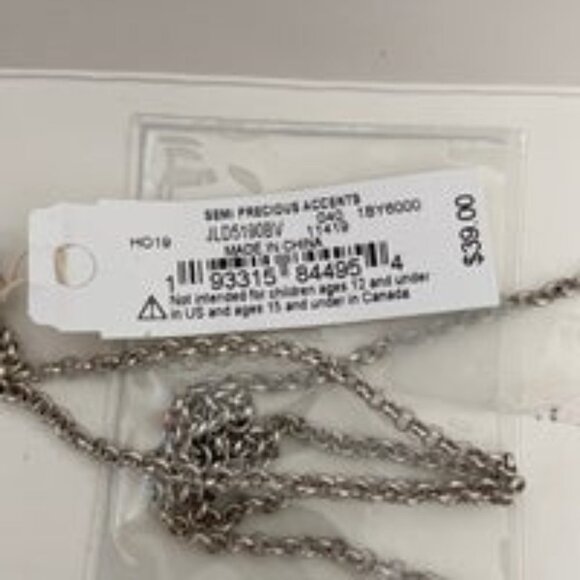 Lucky Brand Silver Boho Pearl Necklace - Picture 6 of 9